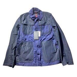 NEW Gloverall Mens Four Pocket Field Jacket Blue Size Large L NWT FREE Shipping